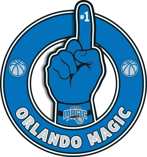 Number One Hand Orlando Magic logo iron on paper